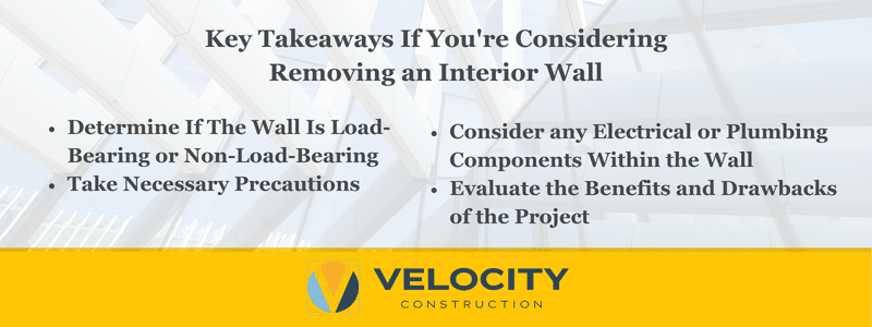 Key Takeaways If You're Considering Removing an Interior Wall